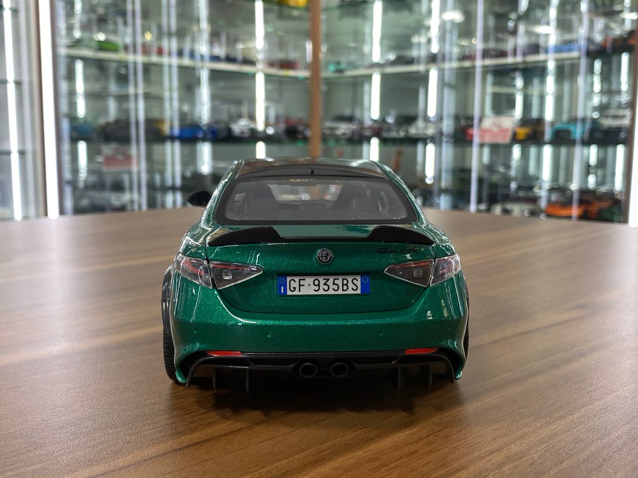 1/18 Diecast Alfa Romeo Giulia GTAm 2020 Green Bburago Model Car