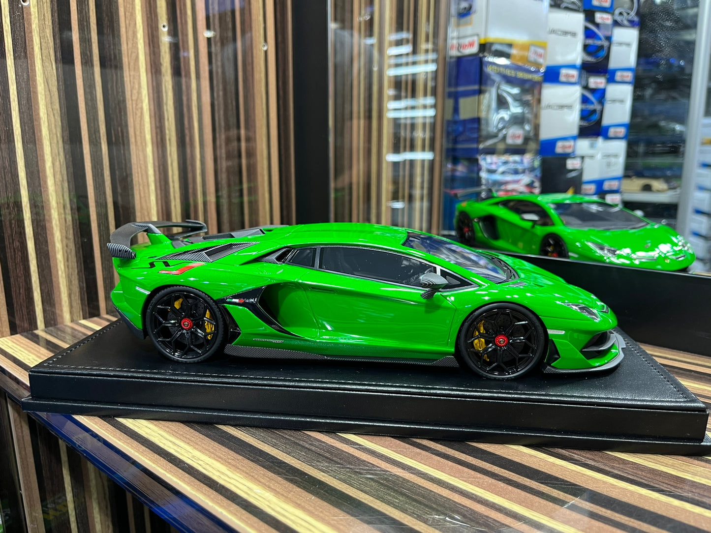 1/18 Diecast Lamborghini Aventador SVJ Novitec IVY Models Scale Model Car