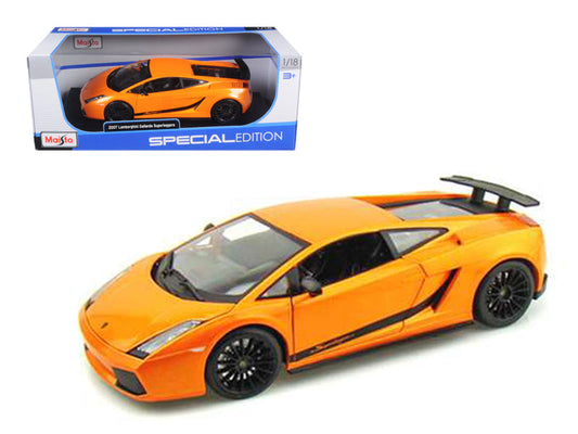 1/18 Diecast 2007 Lamborghini Gallardo Superleggera Orange by Maisto Model Car