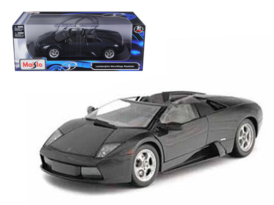 1/18 Diecast Lamborghini Murcielago Roadster Black Scale Model Car by Maisto