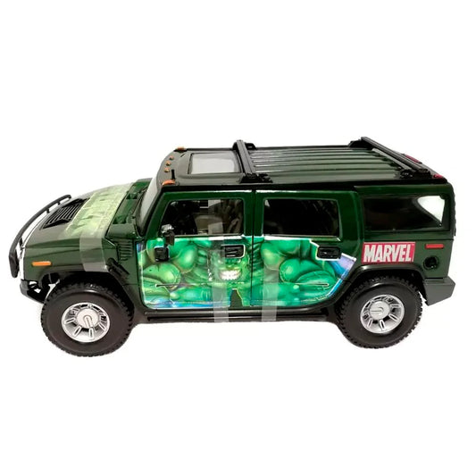 1/18 Diecast Hummer H2 SUV Marvel Hulk Miniature Model car by Maisto