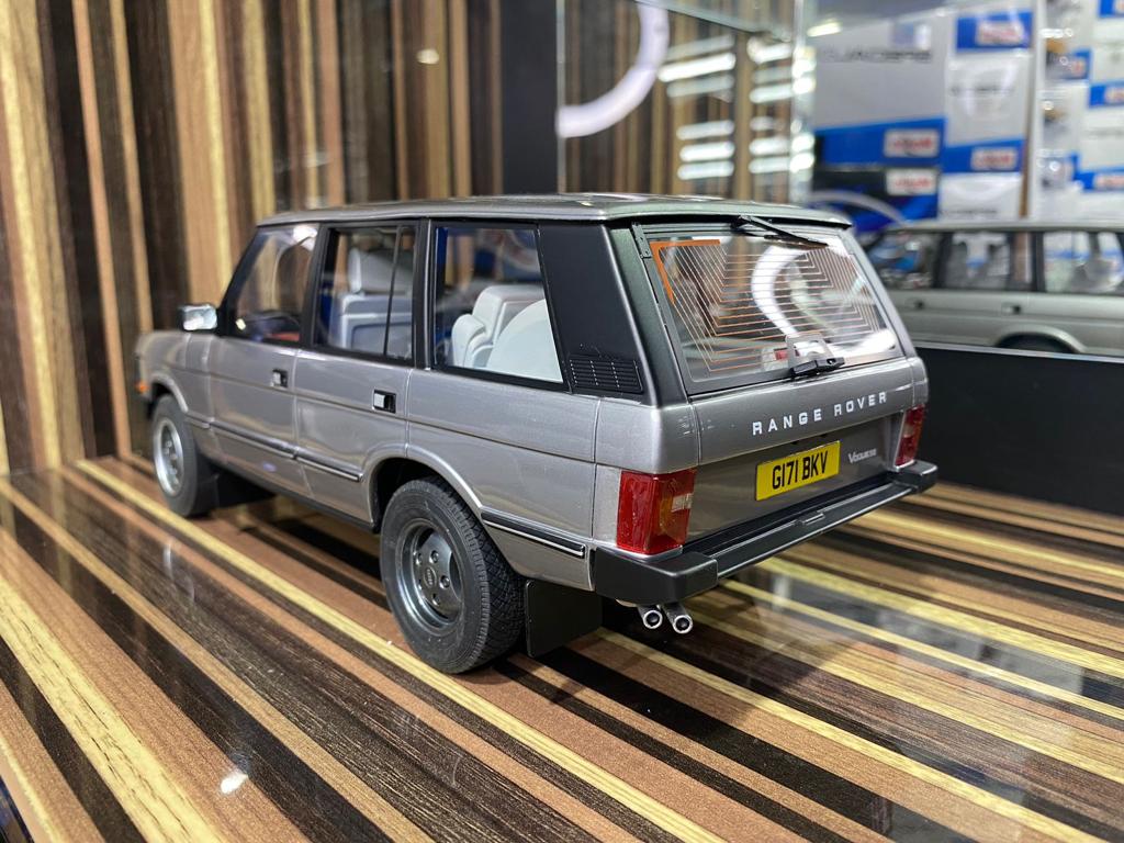 1/18 Diecast Miniature Land Rover Range Rover Classic Vogue CULT Silver Model Car