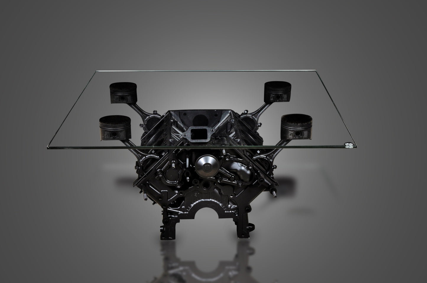 V8 Engine block coffee table