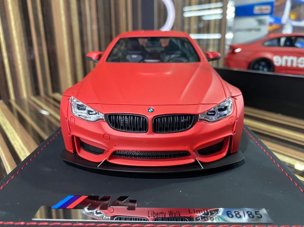 1/18 Diecast Miniature BMW M4 Supreme Red AutoBarn Model Car