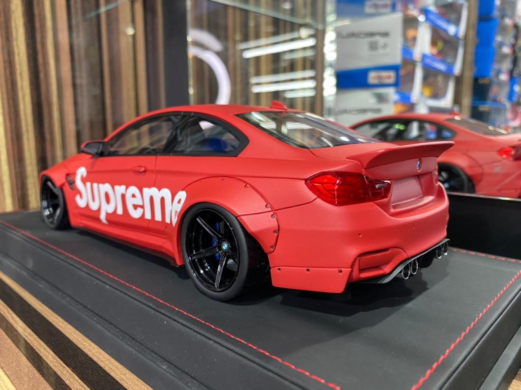 1/18 Diecast Miniature BMW M4 Supreme Red AutoBarn Model Car