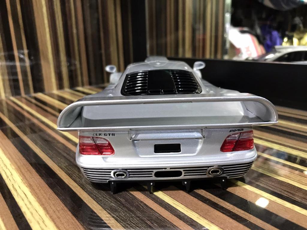 1/18 Resin Mercedes-Benz CLK GTR Silver Model Car by GT Spirit