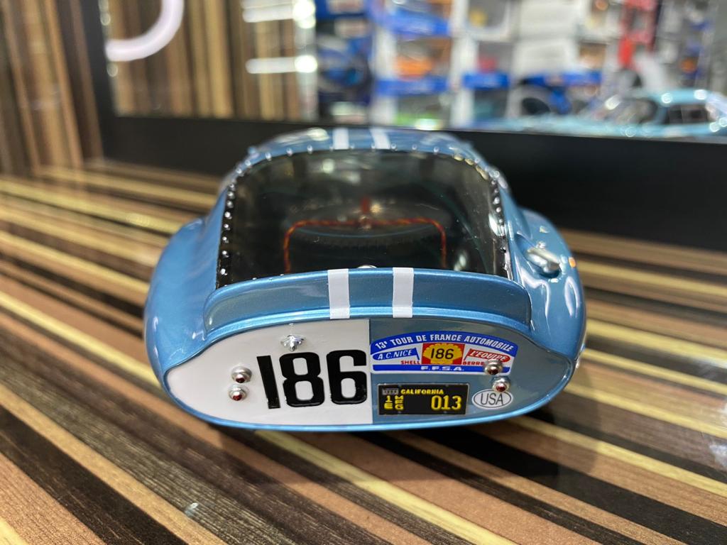 1/18 Diecast Shelby Cobra Daytona Coupe Blue & White Exoto Miniature Car