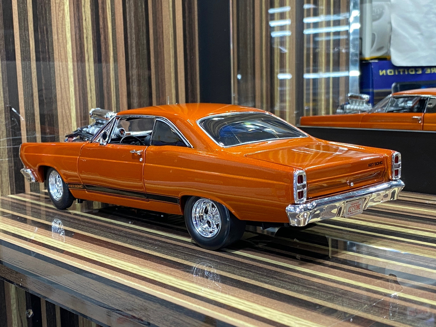 1/18 Ford Fairlane 427 SOHC Street Machine 1967 Orange by GMP