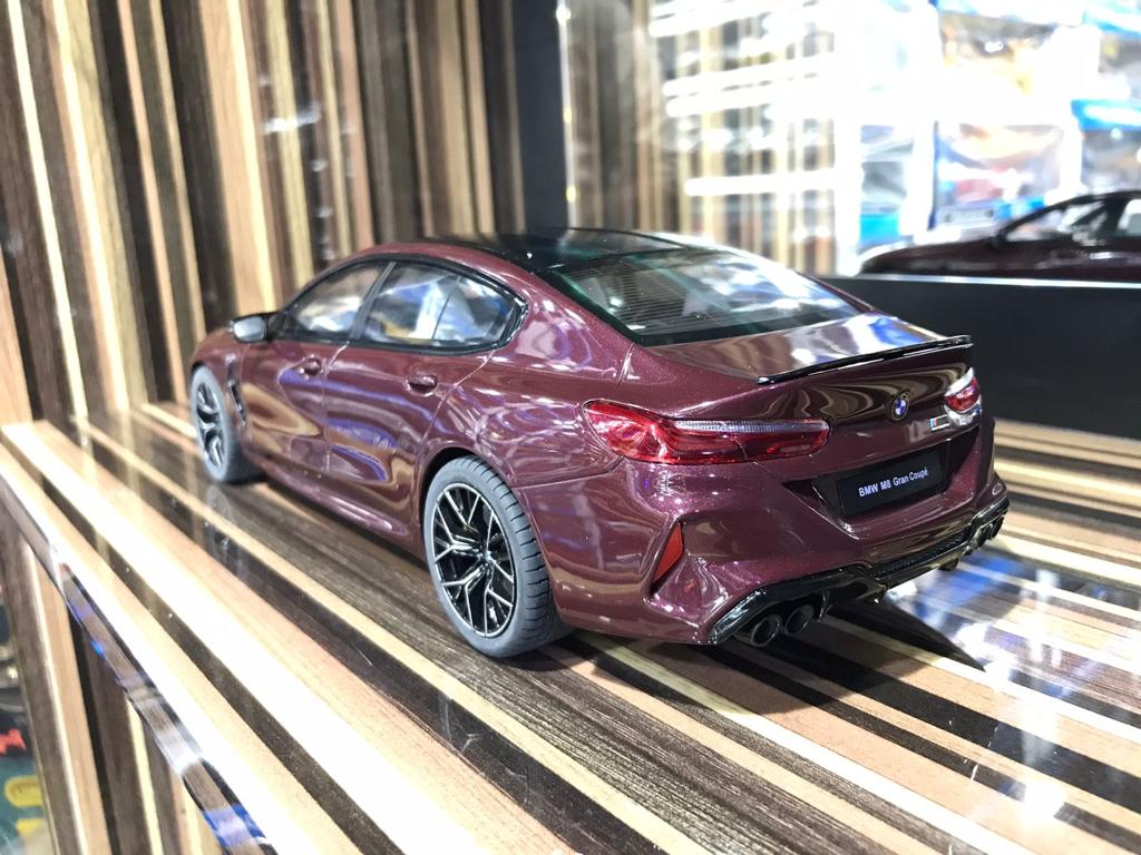 1/18 Diecast BMW M8 Grand Coupe Maroon GT Spirit Scale Model Car