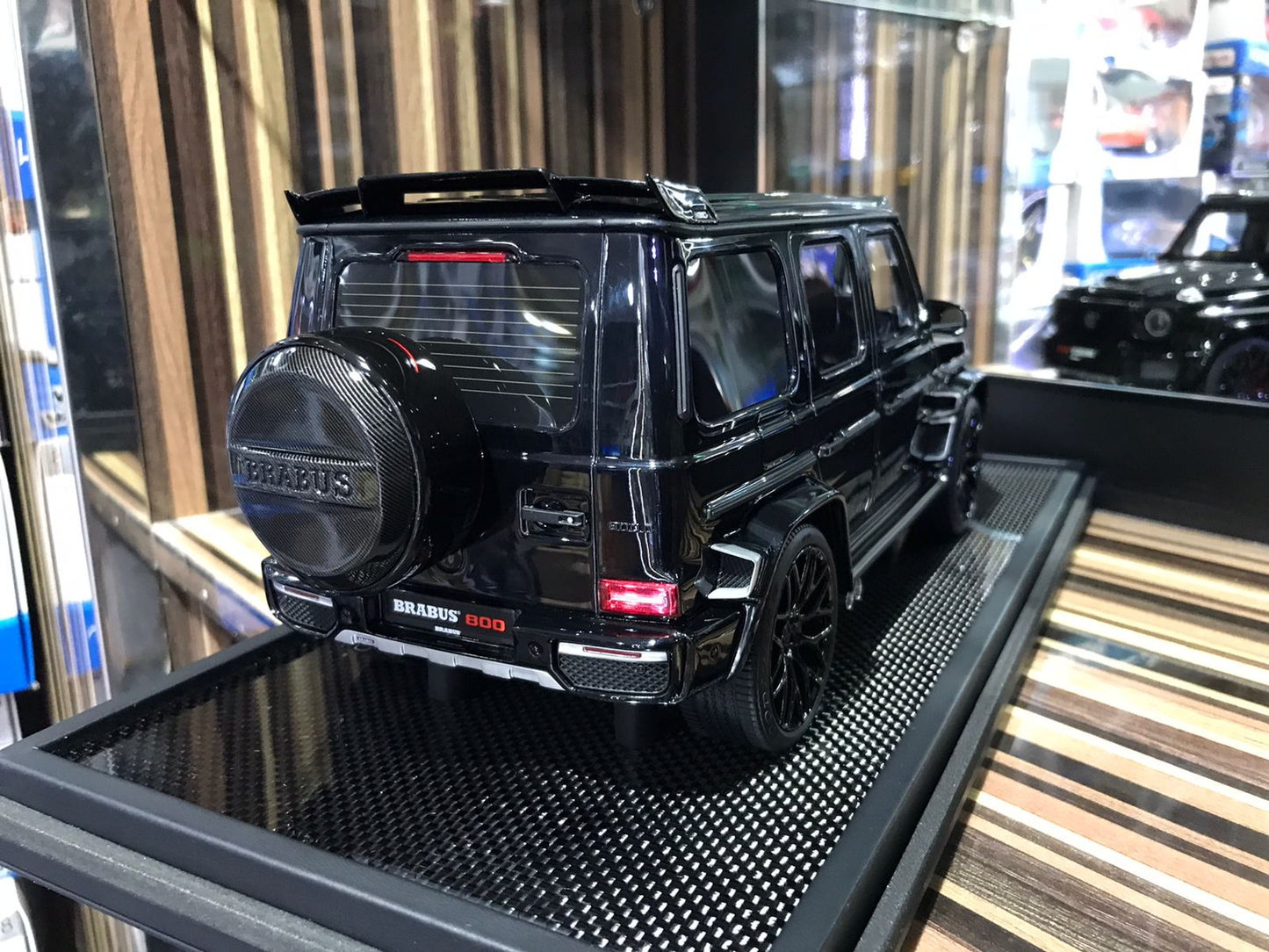 1/18 Resin Mercedes-Benz Brabus G800 G-Class W463 2019 Black Model Car by MotorHelix