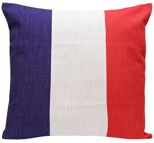 France Flag Print Cushion Cover