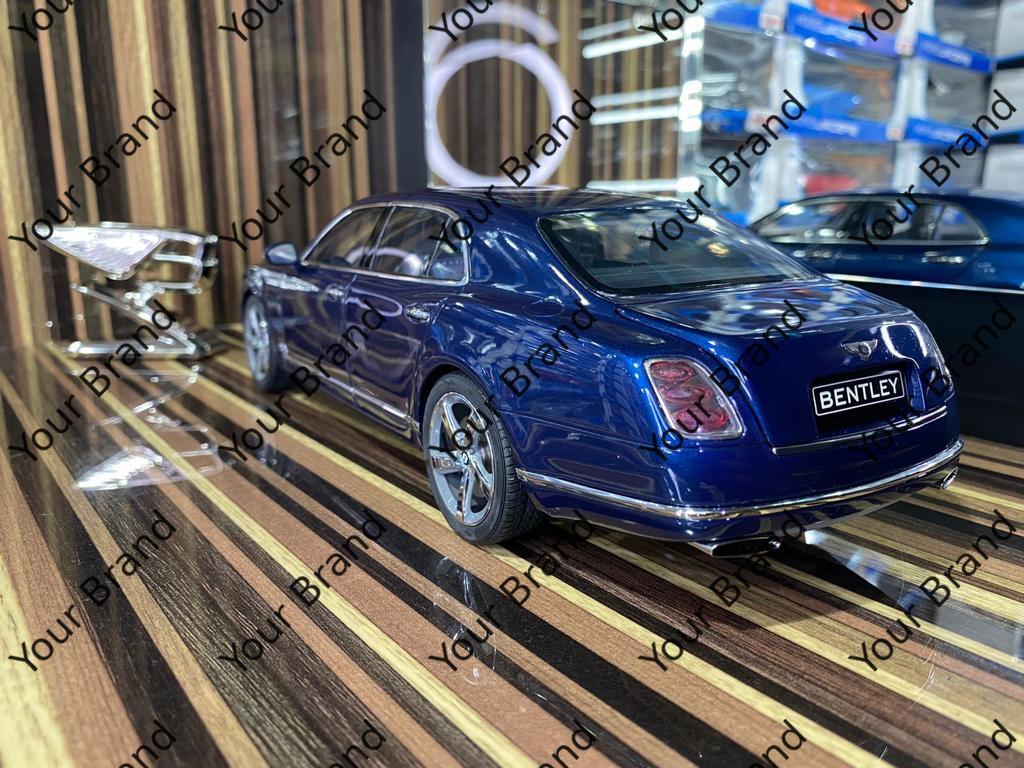 1/18 Diecast Bentley Mulsanne Speed Blue Kyosho Scale Model Car