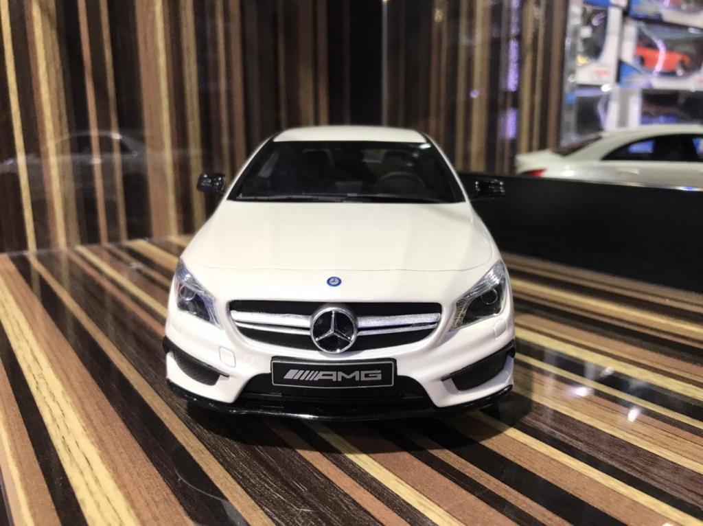 1/18 Resin Mercedes-Benz CLA 45 White Model Car by GT Spirit