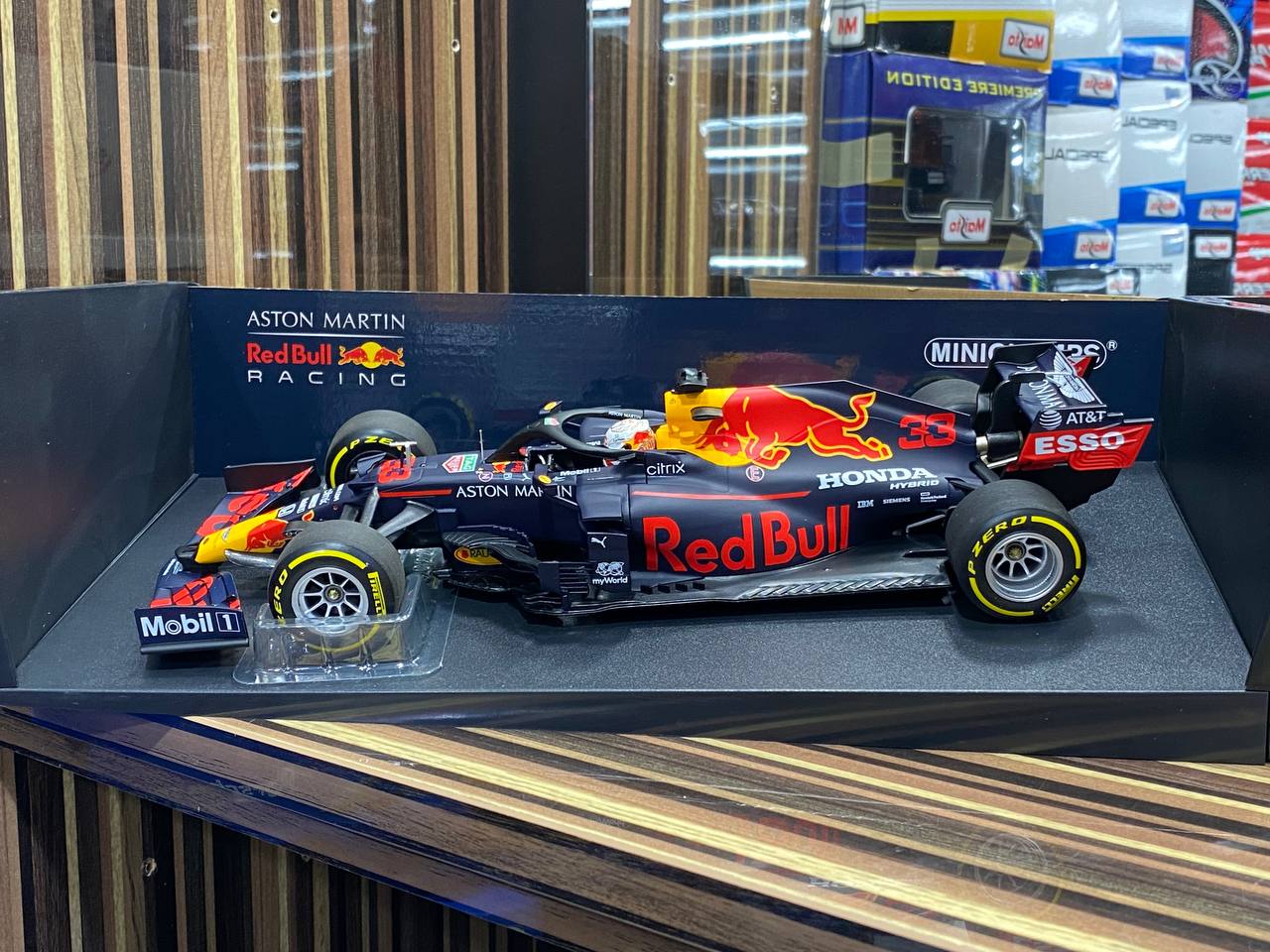 Aston Martin F1 Red Bull Max Vestrappen Abu Dhabi GP 2020 Dark Blue - Minichamps