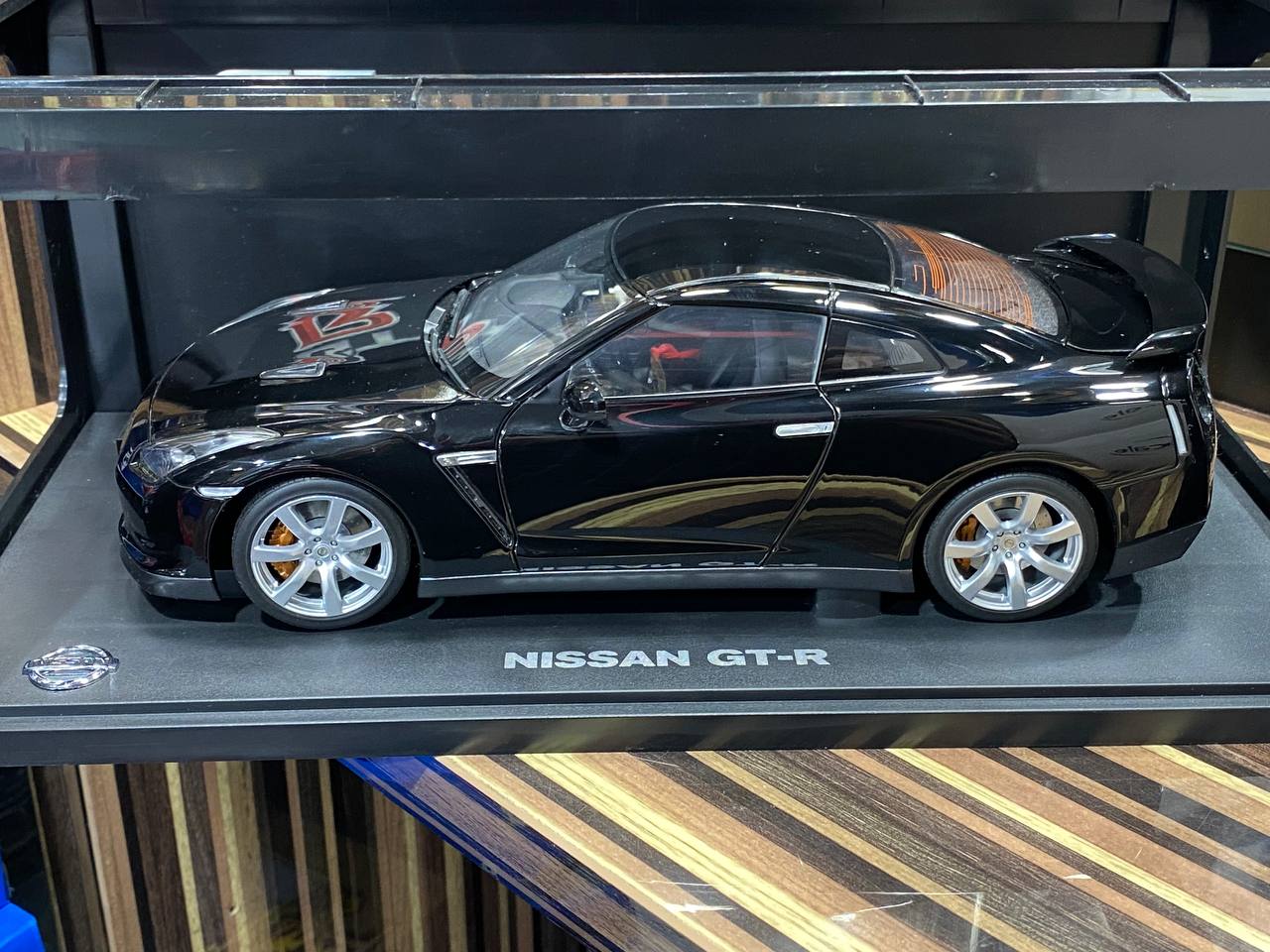 1/18 Diecast Nissan GT-R R35 Black Norev Scale Model Car