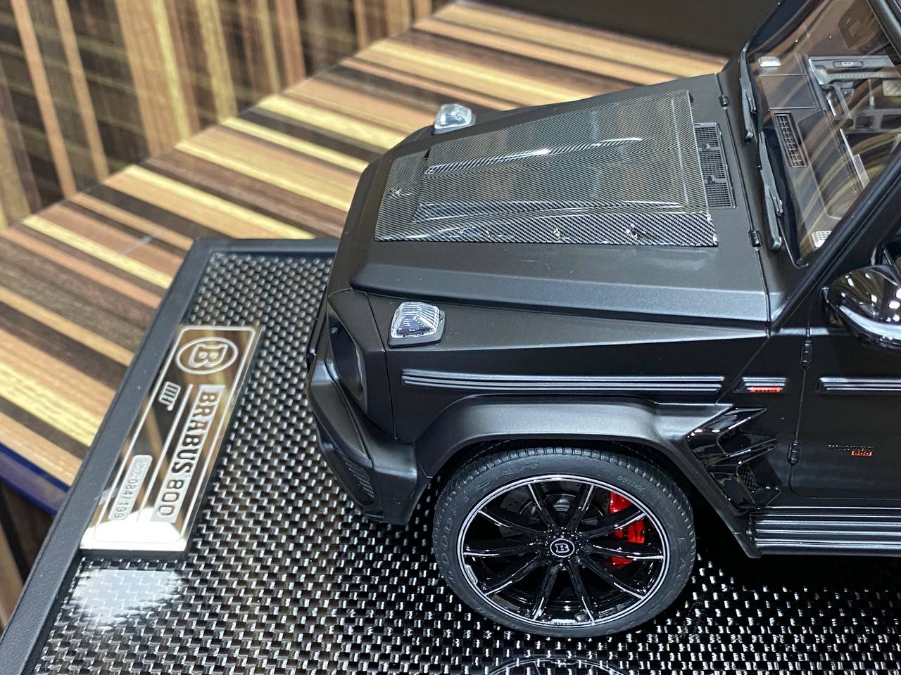 1/18 Resin Mercedes-Benz Brabus 800 Black & Carbon Model Car by Motorhelix