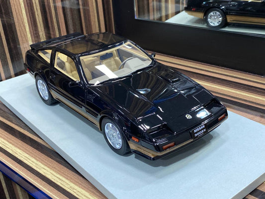 1/18 Diecast Nissan 300 ZX Turbo LCD Black Scale Model Car