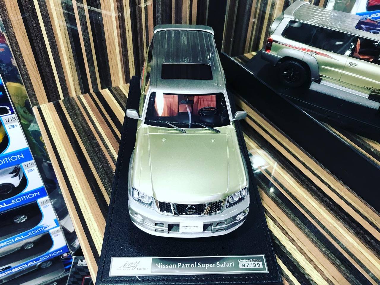 1/18 Diecast Nissan Patrol Super Safari 1:18 Gold Diecast car by IVY Models Scale Model Car