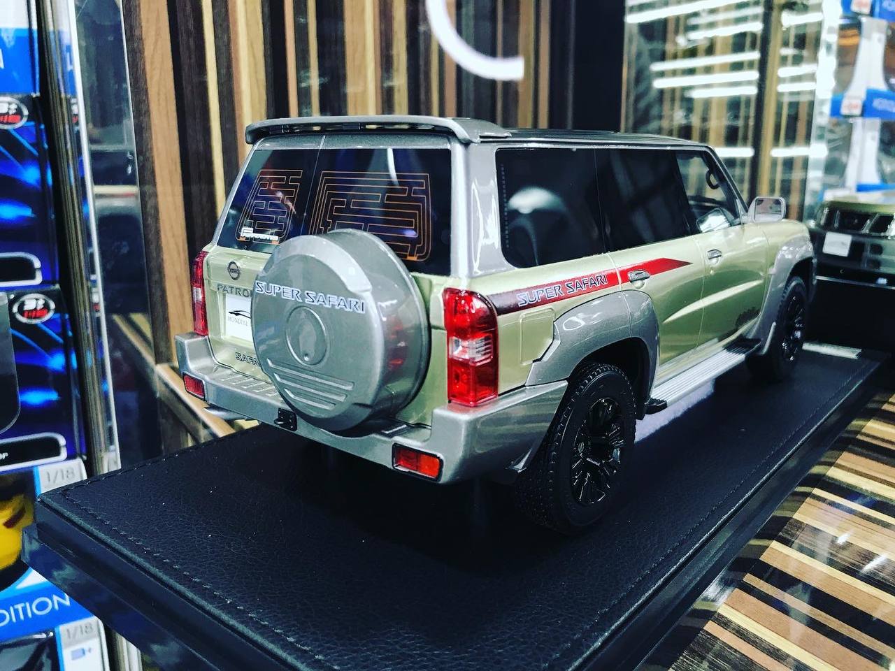 1/18 Diecast Nissan Patrol Super Safari 1:18 Gold Diecast car by IVY Models Scale Model Car