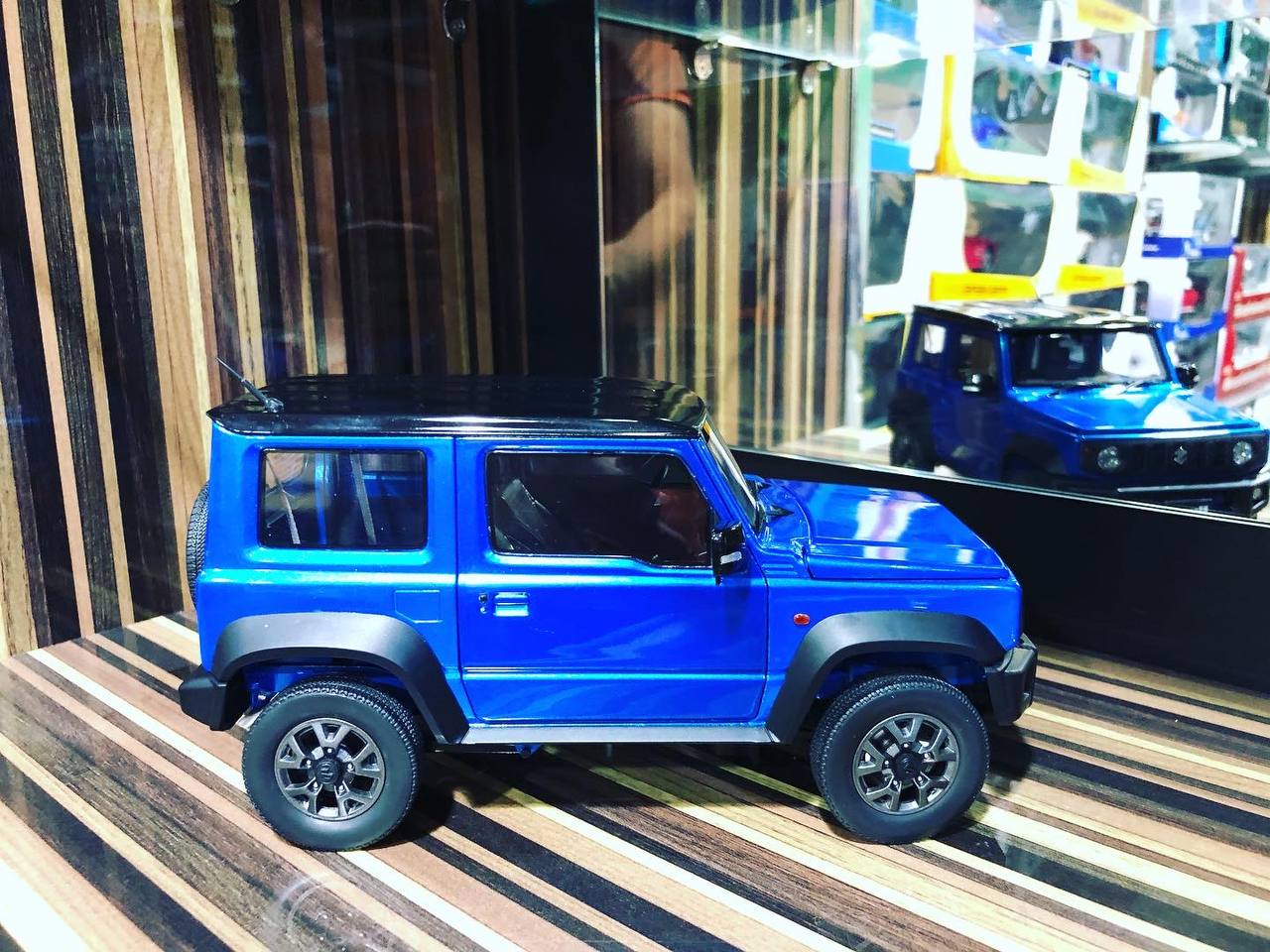 1/18 Diecast Suzuki Jimny Blue by BM Creations Scale Model Car
