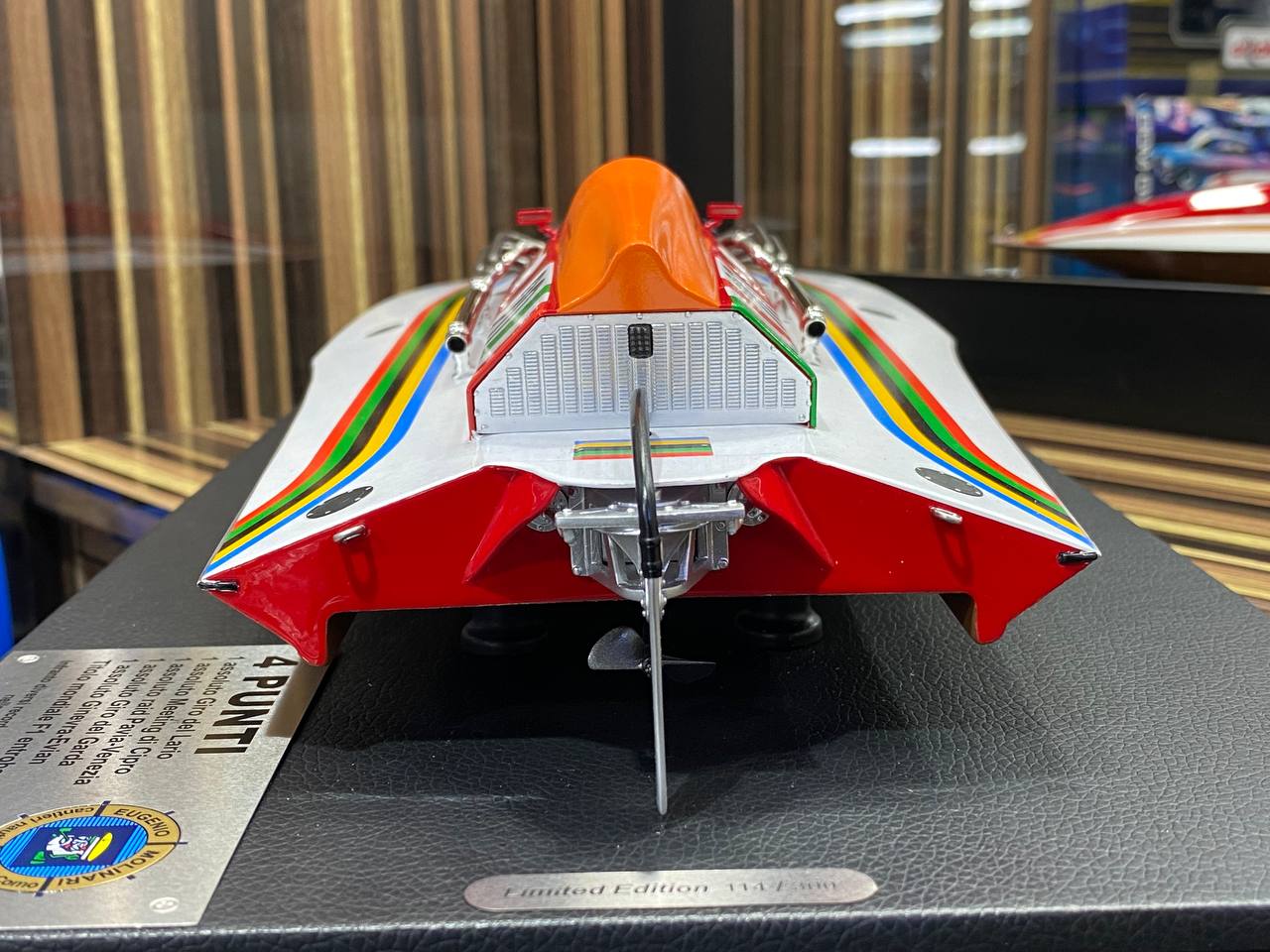 1/18 Diecast Molinari 4 Punti MotorBoat BBR Scale Model Car