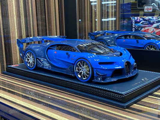 1/18 Resin Bugatti Vision GT Blue Model Car by MR Collection