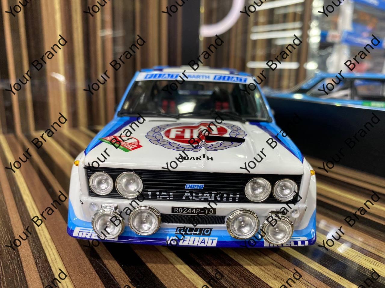 1/18 Diecast Fiat Abarth 131 1980 Kyosho Scale Model Car - Diecast model car by dturman.com - Kyosho