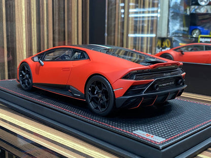 1/18 Resin Lamborghini Huracan EVO Orange Model car by MR