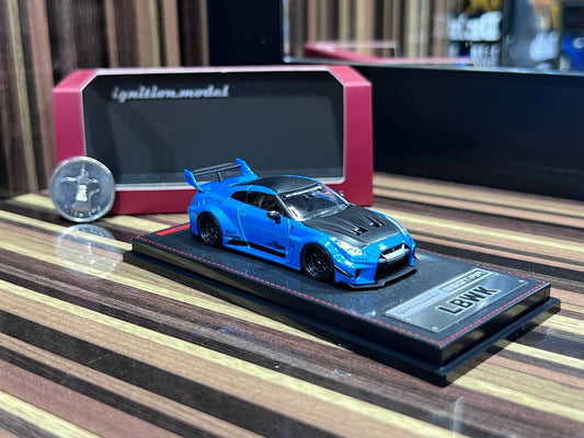 1/18 Diecast Nissan GT-R R35 LBWK Ignition Model Miniature Car
