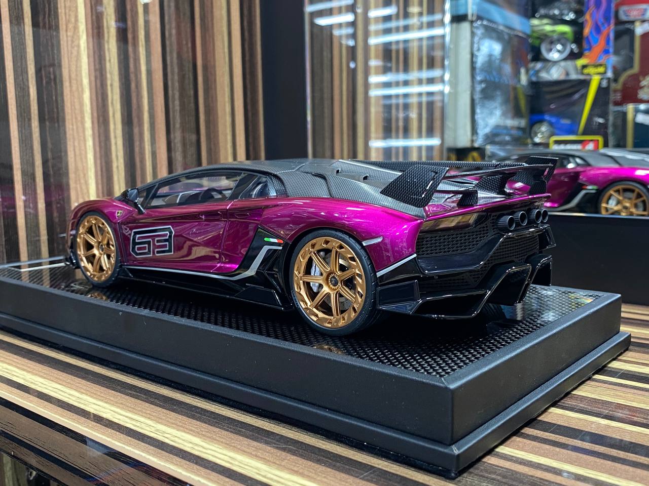 1/18 Resin Lamborghini Cabrera MANSORY Purple Model Car by Timothy & Pierre