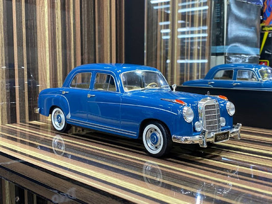 1/18 Resin Mercedes-Benz 220S 1954-59 Blue by KK Models