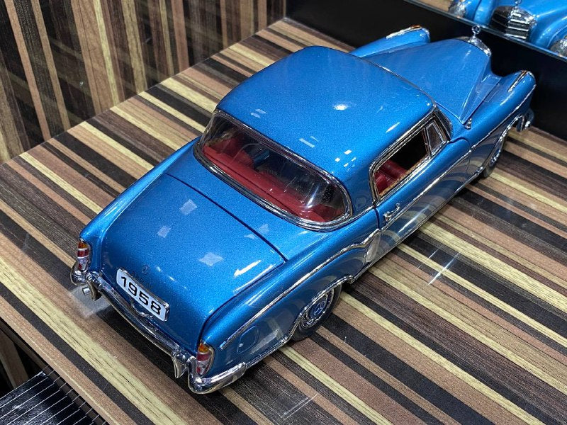 1/18 Diecast Mercedes-Benz 220SE Coupe 1958 Blue by Sun Star