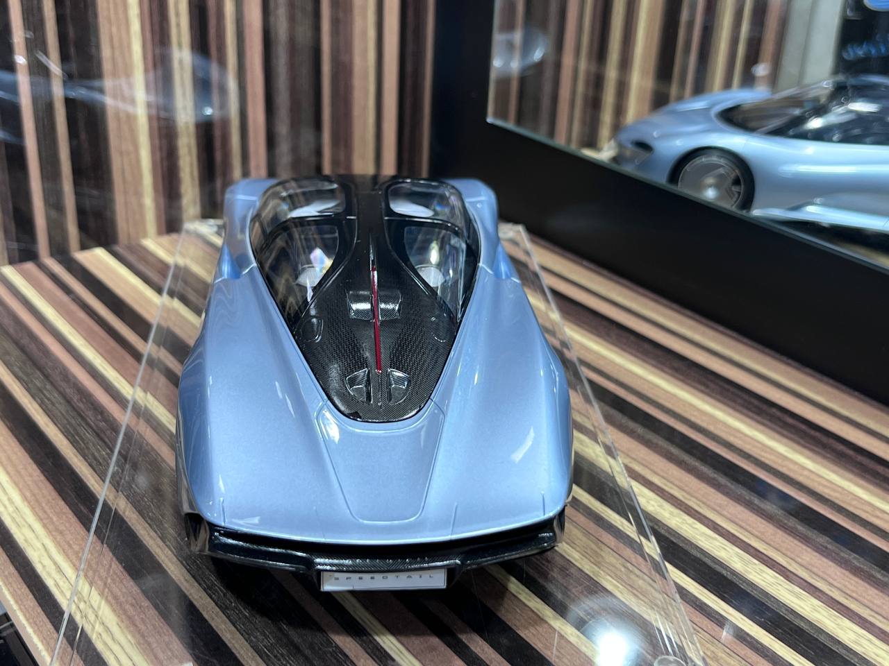 1/18 Resin Mclaren Speed Tile Silver Blue Limited Edition