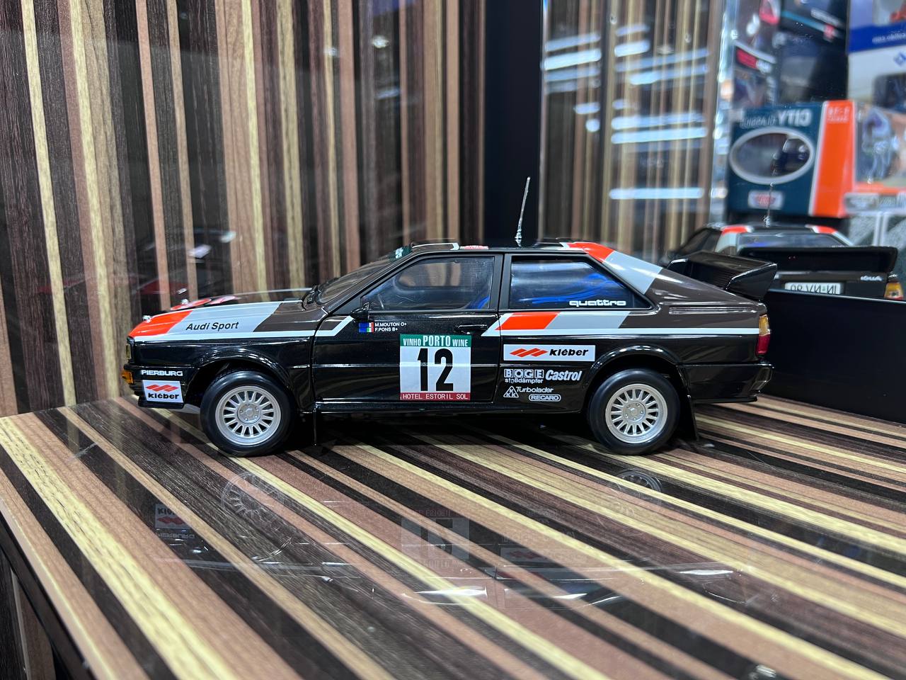 1/18 Audi Quattro Coupe 1981 Rally de Portugal Sun Star Black
