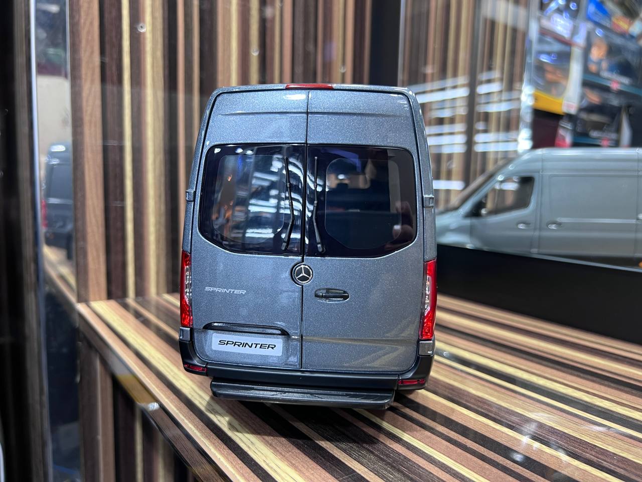 1/18 Diecast Mercedes-Benz Sprinter Grey Norev Scale Model Car