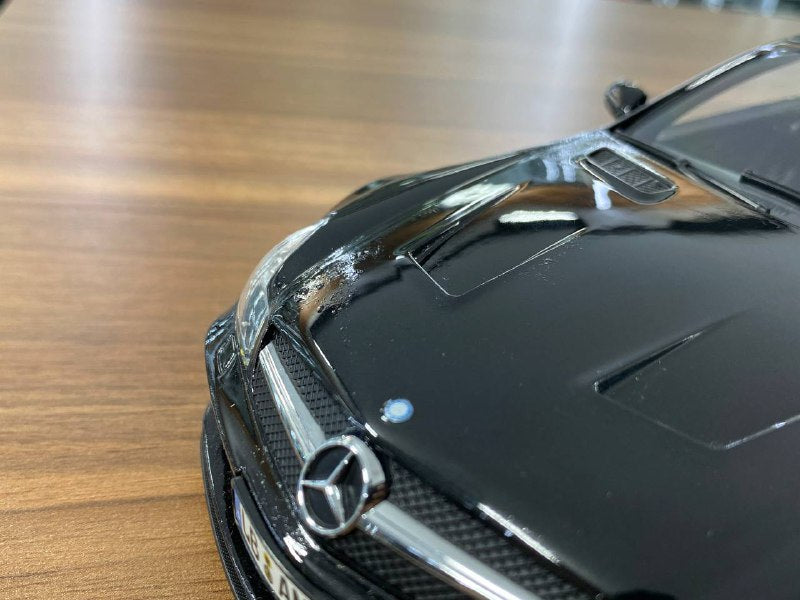 1/18 metal diecast Norev Dealer Edition  Mercedes-Benz SL 65 AMG Black Series in Obsidian Black Metallic