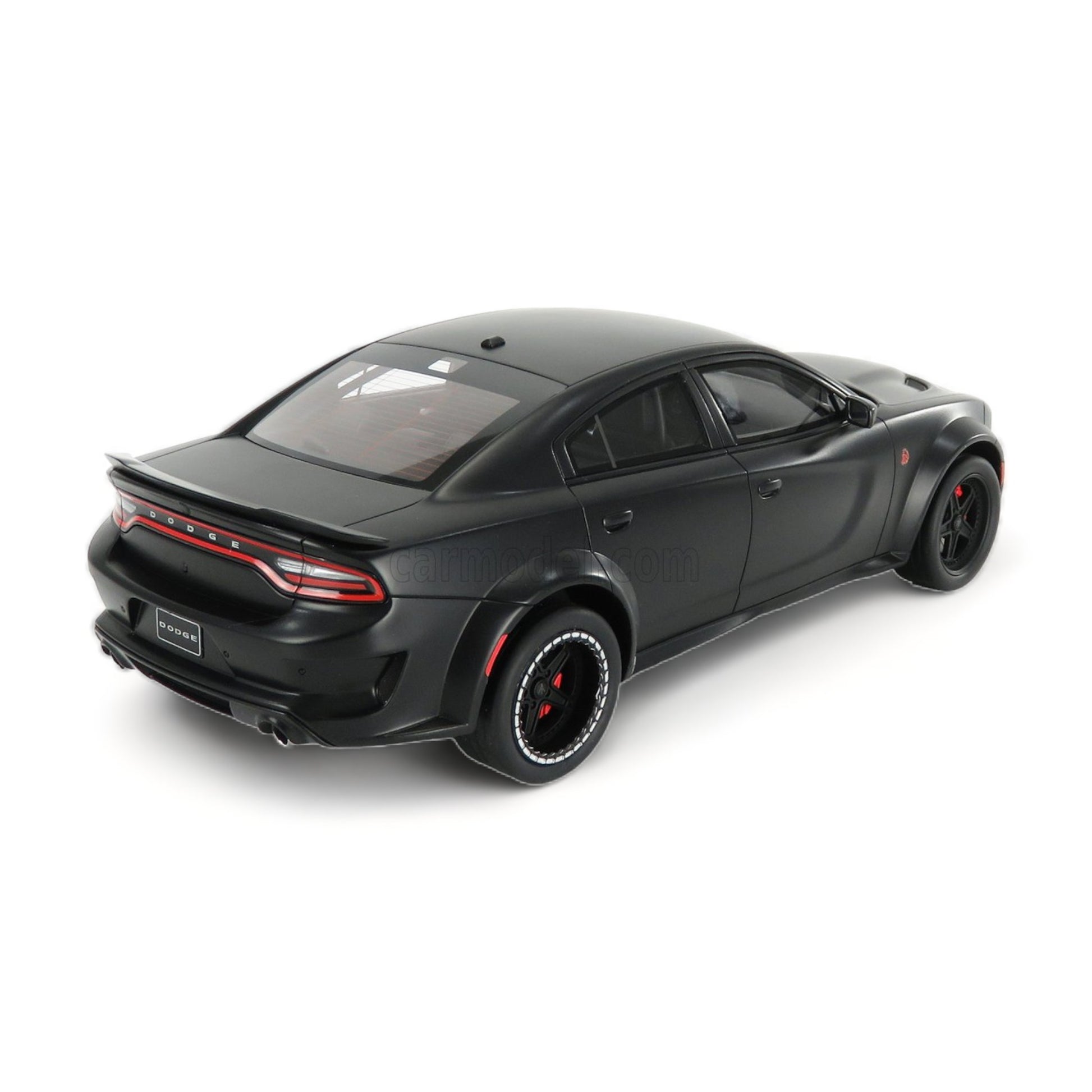 1/18 Diecast Dodge Charger SRT Hellcat Wide Body Black GT Spirit Model Car
