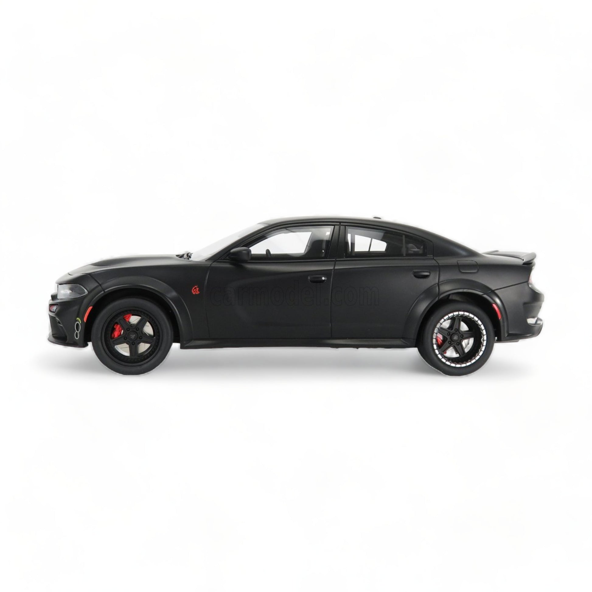 1/18 Diecast Dodge Charger SRT Hellcat Wide Body Black GT Spirit Model Car