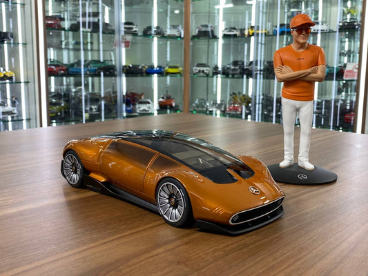 1/12 Diecast Model – Mercedes-Benz Vision One-Eleven | NZG Modelle GmbH Dealer Edition | Golden Wagener | Limited 1111 pcs | Full Opening