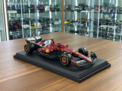 1:18 Bburago Ferrari SF-25 Charles Leclerc 16 2025 Season Matt Red Diecast Scale Model