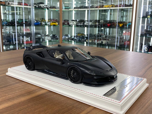 1/18 Davis & Giovanni Ferrari SF90 Stradale Novitec Matt Black | Resin | Limited 12 pcs