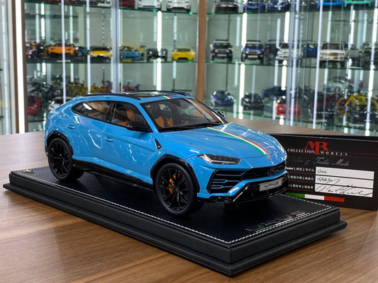 1:18 Resin Model – MR Collection Lamborghini Urus Gulf Blue / Italy Flag (1 of 1)