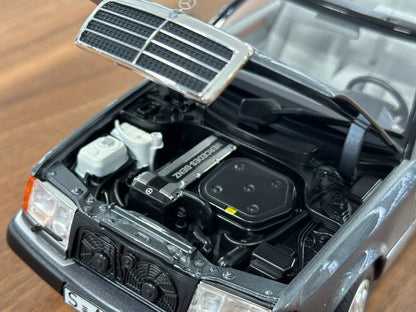 1/18 Diecast Mercedes-Benz 300 CE-24 Cabriolet (W124, 1991–1993) – Norev Dealer Edition (Pearl Grey)