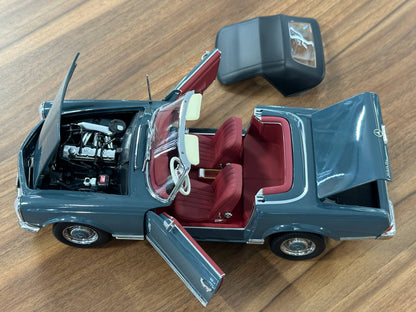 1/18 Diecast Mercedes-Benz 230 SL Pagoda (W113, 1963–1967) – Norev Dealer Edition (Blue)