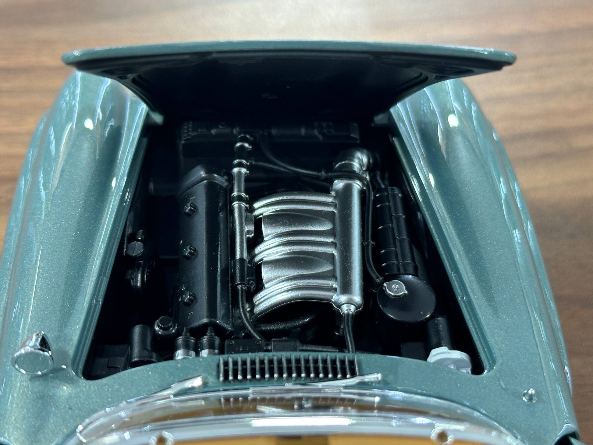 1/18 Diecast Mercedes-Benz 300 SL Roadster (W198, 1957–1963) – Norev Dealer Edition (Light Green)