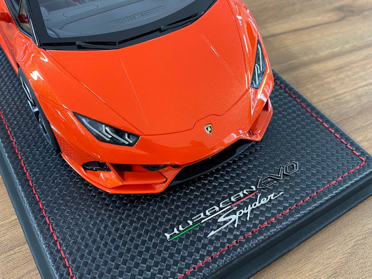 1:18 Resin Lamborghini Huracán EVO Spyder  – Arancio Xanto | MR Collection (Limited 49 pcs)