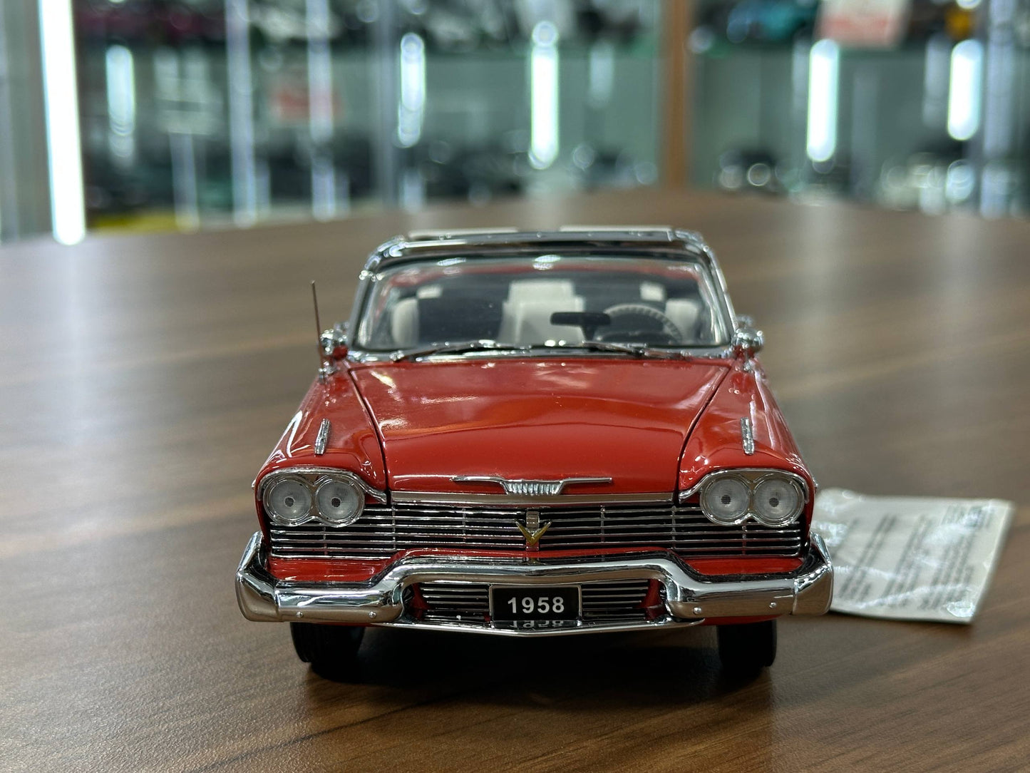 The Franklin Mint Plymouth Belvedere Convertible 1958 – Red – 1:24 Diecast Model (Full opening)