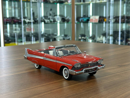 The Franklin Mint Plymouth Belvedere Convertible 1958 – Red – 1:24 Diecast Model (Full opening)