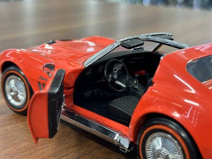 The Franklin Mint Chevrolet Corvette 1969 – Vermilion Red – 1:24 Diecast Model (Full opening)
