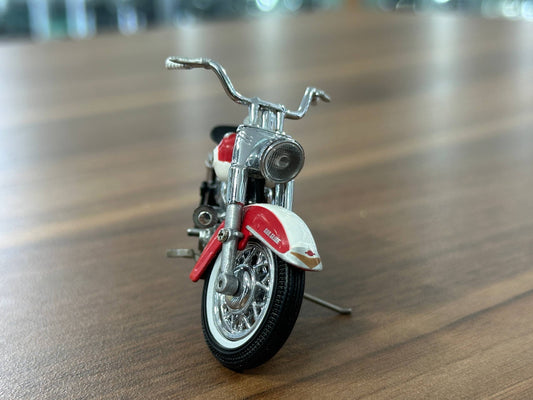 The Franklin Mint Harley Davidson Duo-Glide 1958 – Red and White – 1:24 Diecast Model (Full opening)